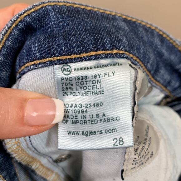 AG Adriano Goldschmied The Stilt Roll-Up Cigarette Skinny Distressed Jeans - Picture 6 of 7